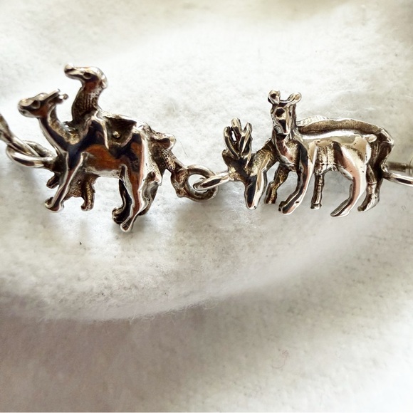 Sterling Silver Noah’s Ark Animal & Boat Bracelet - Picture 14 of 16